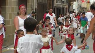 Lodosa Patronales 2024 Toros Txikis 300724 [upl. by Lita]