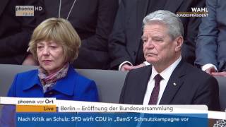 Wahl des 12 Bundespräsidenten Eröffnungsrede von Norbert Lammert am 12022017 [upl. by Chelsae131]