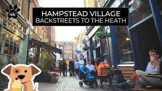 London Hampstead Village walk to Hampstead Heath in 4K [upl. by Corrine]