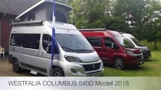 Westfalia 2018 Columbus 540 D mit Aufstelldach  Videovorstellung [upl. by Latty945]