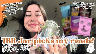 TBR Jar Picks for October  Spooky season book recommendations 🎃 [upl. by Coray]