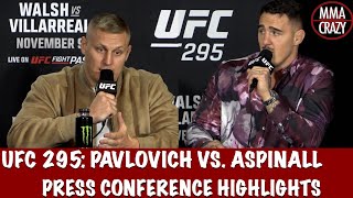 Sergei Pavlovich vs Tom Aspinall Press Conference Highlights UFC 295 [upl. by Yramliw]