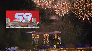 4K NDP Fireworks  National Day Parade Singapore  National Education Show 4 Fireworks 20240720 [upl. by Nuli]