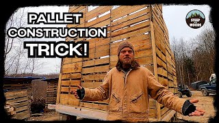 Pallet Construction Trick Helpful Tip when building with Pallet Wood [upl. by Iak]