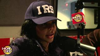 LIL KIM NICKI IMPERSONATION ON THE ANGIE MARTINEZ SHOW [upl. by Edrahs]