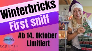 Limitierte Weihnachtsbricks🎄Firstsniff Unboxing weihnachtsdüfte scentsy wachs bricks deutsch [upl. by Morita]