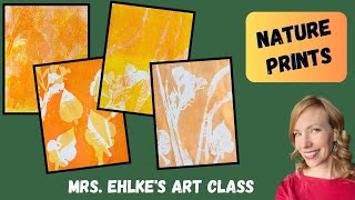 Nature Printmaking with a Gelli Plate [upl. by Ahseila]