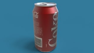 How to model a Coke can  full tutorial  Maya  Keyshot [upl. by Varden]