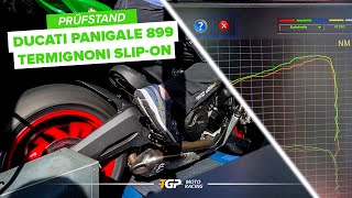 Leistungscheck Ducati Panigale 899 mit Termignoni SlipOn Auspuff auf dem Prüfstand [upl. by Marv]