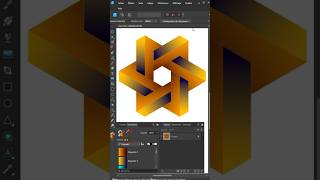 Tuto affinitydesigner  Dessiner un logo GÉOMÉTRIQUE en 1 Minute avec la GRILLE TRIANGULAIRE [upl. by Enelegna]