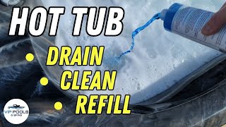 Hot Tub Maintenance Draining Cleaning and Refilling Done Right [upl. by Bohon]