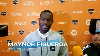 ZONA MIXTA MAYNOR FIGUEROA HOUSTON DYNAMO 8 FEBRERO 2020 [upl. by Acinom561]