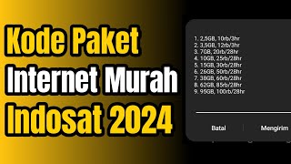 Kode Paket Internet Murah Indosat 2024 [upl. by Llevra]