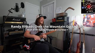 MXR Randy Rhoads Distortion  Over the Mountain Guitar Solo Cover [upl. by Nnaerb4]