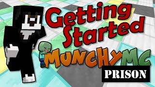 Getting started with MunchyMC Prison Quick tutorial [upl. by Ettesus993]