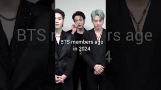 Bts members age in 2024 💜 kpop bts shortsfeed shortvideo trending gasolina [upl. by Lammaj]