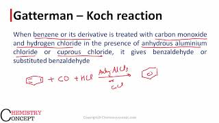 Gatterman  Koch Reaction  Preparation of Benzaldehyde  Name Reaction [upl. by Cibis]