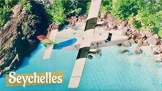 Air Seychelles ✈️ Spectacular scenic flight from Mahe to Praslin 🌴 [upl. by Audra]