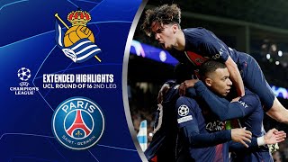 Real Sociedad vs PSG Extended Highlights  UCL Round of 16 2nd Leg  CBS Sports Golazo [upl. by Herv176]