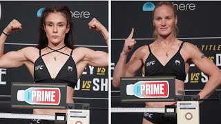 UFC 306 Official WeighIns Alexa Grasso vs Valentina Shevchenko [upl. by Klaus]