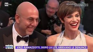 Estate in diretta VirzìRamazzotti la lite furiosa al ristorante e le denunce [upl. by Heather]