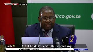 SA AU hold G20 consultative meeting [upl. by Analrahc]