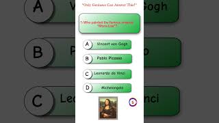 Who Painted the Mona Lisa  World Famous Art Quiz [upl. by Layod]