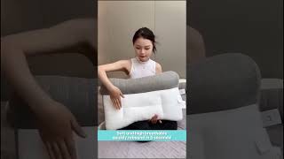 Sleep Enhancing Cervical Support Comfort Goose Down Pillow [upl. by Loy]