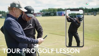 The Secrets From A Tour Pros Golf Lesson [upl. by Haibot571]