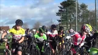 Cyclocross U14 SintLambrechtsHerk 26122016 [upl. by Kerril3]