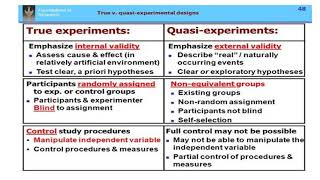 True vs Quasi Experimental Design [upl. by Conal]