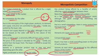 What is Monopoly vs Monopolistic Competition   Market Structure అంటే ఏమిటి  La Excellence [upl. by Townie]