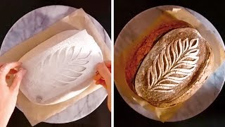 HOW TO DECORATE BREAD  BREAD SCORING TUTORIAL [upl. by Raynard518]