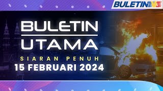 Penghantar Makanan Ditahan Bakar Kereta Polis Bantuan  Buletin Utama 15 Februari 2024 [upl. by Orihakat]