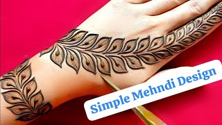 Simple amp Easy Mehndi Designs For Beginners StepByStep Tutorial [upl. by Kwei]