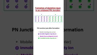 Formation of depletion layer in a PN junction [upl. by Ylrebme582]