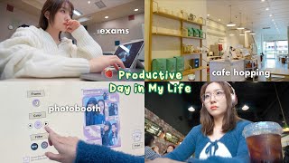 A Productive Day vlog 🍓₊˚⊹♡ cafe hopping erewhon smoothies OOTD [upl. by Eah711]