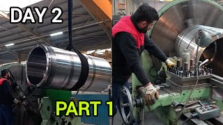 2000×950mm1200 TONS HYDRAULİC PRESS CYLINDER CONSTRUCTION PROCESS [upl. by Longtin]