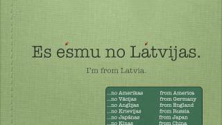 Learn Latvian Language Lesson 2 [upl. by Jesher]