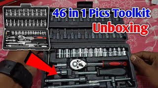 VIVUE Tool Kit amp Screwdriver set and Socket Set Wrench Set 46 in 1 Pcs Tool Kit  Best ToolKit Set [upl. by Herv]