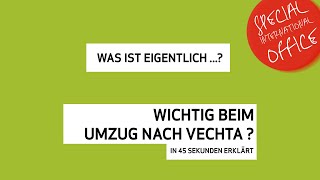 45SekundenGlossar  Was ist ein eigentlich wichtig beim Umzug nach Vechta [upl. by Baniez]