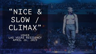 Usher live in concert Las Vegas “Nice amp Slow  Climax” LAS VEGAS RESIDENCY 2023 [upl. by Noivax]