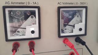 1 Demonstration of PMMC MI Electrodynamometer type indicating instruments [upl. by Ibur]