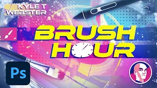 Brush Hour Emulating Pencils and Graphite in Photoshop with Kyle T Webster  Adobe Creative Cloud [upl. by Finer]