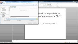 Convert MicrosoftPowerpoint 2003 2007 2010 to PDF [upl. by Huskamp]