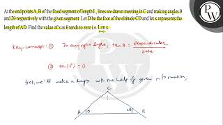 At the end points \ \mathrmA \mathrmB \ of the fixed segment of length \ \mathrmL \ [upl. by Jahdiel287]