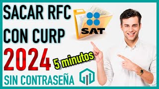 Cómo Sacar el RFC con CURP en 2024  Trámites SAT  Fiscal  Contador Contado [upl. by Couchman]