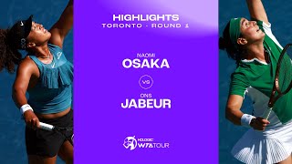 Naomi Osaka vs Ons Jabeur  2024 Toronto Round 1  WTA Match Highlights [upl. by Harrow454]