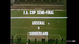 FA Cup Semi Final 1973 Sunderland v Arsenal [upl. by Tica]