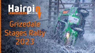 Grizedale Stages Rally 2023  Crash spin and snow HD [upl. by Nimzay]